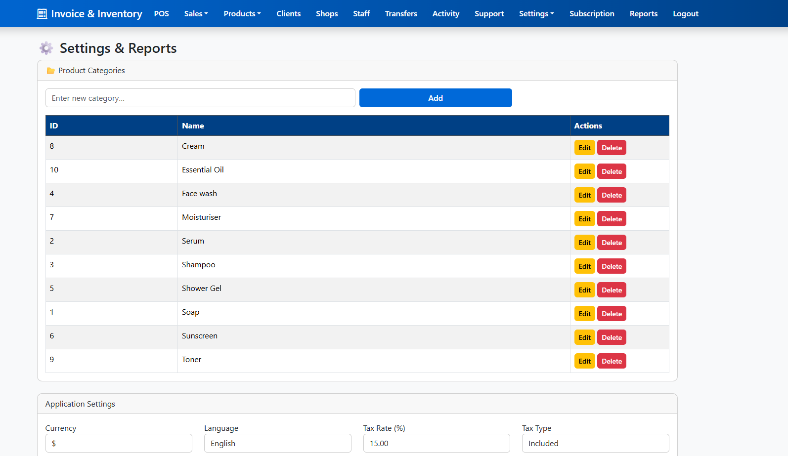 Smartilly POS Screenshot